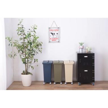 スライドコンテナ LFS-848 ダストボックス 20L ゴミ箱 ふた付き キッチン インテリア おしゃれ 北欧 新生活 ベージュ グリーン ネイビー | 東谷 | 11