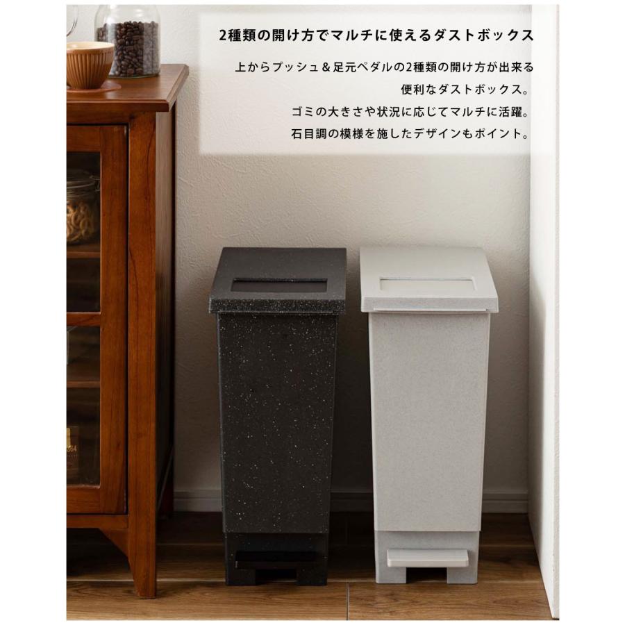 トラッシュカン 20L LFS-860 ダストボックス 大容量 ゴミ箱 おしゃれ フタ付き ふた付き インテリア 屋外 分別 キッチン | 東谷 | 04