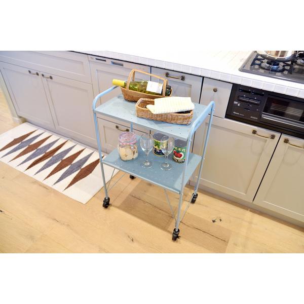 東谷 サイドワゴン LFS-883 キッチンワゴン 洗面所 デスク 収納