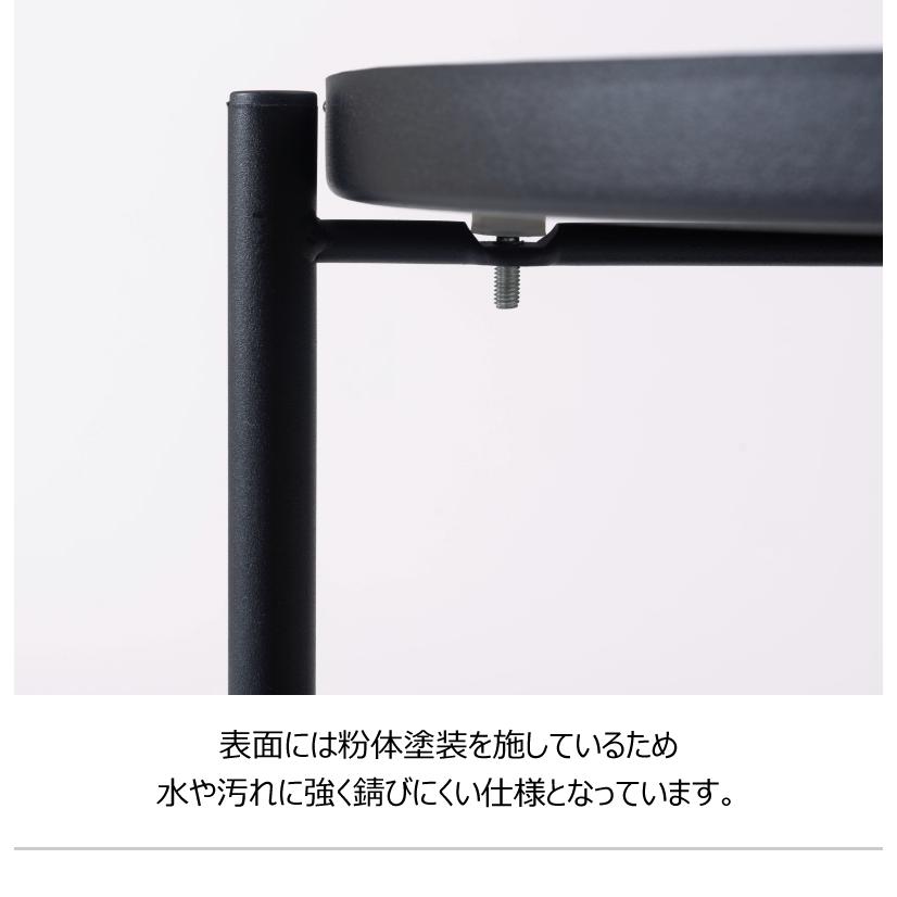 サイドテーブル LFS-884 テーブル シンプル おしゃれ キャスター付き ブラック グレー ホワイト | 東谷 | 11
