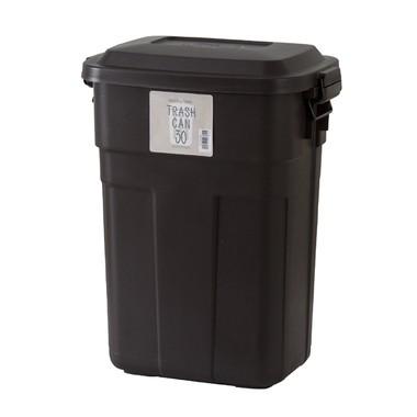 トラッシュカン 30L LFS-934 ゴミ箱 ダストボックス ダストBOX 日本製 ダウンロック式フタ 屋内外兼用 選べる2色 おしゃれ ブラウン ホワイト | 東谷 | 01