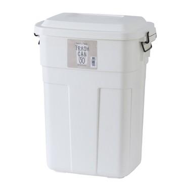 トラッシュカン 30L LFS-934 ゴミ箱 ダストボックス ダストBOX 日本製 ダウンロック式フタ 屋内外兼用 選べる2色 おしゃれ ブラウン ホワイト | 東谷 | 02