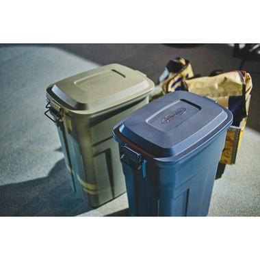 トラッシュカン 50L LFS-936 ダストボックス 大容量 ゴミ箱 おしゃれ フタ付き ふた付き インテリア 屋外 分別 キッチン グリーン ネイビー ホワイト | 東谷 | 11