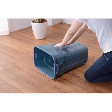 トラッシュカン 50L LFS-936 ダストボックス 大容量 ゴミ箱 おしゃれ フタ付き ふた付き インテリア 屋外 分別 キッチン グリーン ネイビー ホワイト | 東谷 | 06