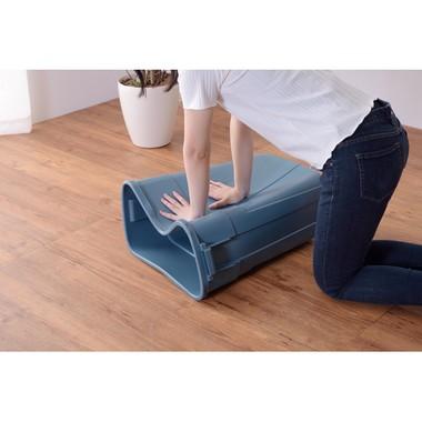 トラッシュカン 50L LFS-936 ダストボックス 大容量 ゴミ箱 おしゃれ フタ付き ふた付き インテリア 屋外 分別 キッチン グリーン ネイビー ホワイト | 東谷 | 07