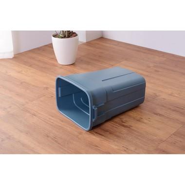 トラッシュカン 50L LFS-936 ダストボックス 大容量 ゴミ箱 おしゃれ フタ付き ふた付き インテリア 屋外 分別 キッチン グリーン ネイビー ホワイト | 東谷 | 08