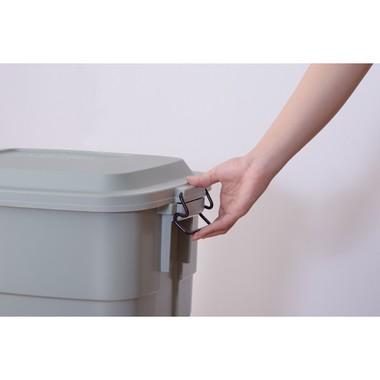 トラッシュカン 50L LFS-936 ダストボックス 大容量 ゴミ箱 おしゃれ フタ付き ふた付き インテリア 屋外 分別 キッチン グリーン ネイビー ホワイト | 東谷 | 09