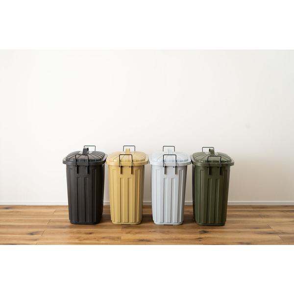 ペールカン 60L LFS-937 ゴミ箱 ダストボックス フタ付 おしゃれ ガレージ 屋外用 キッチンペール くず入れ ベージュ ブラック グリーン グレー | 東谷 | 18