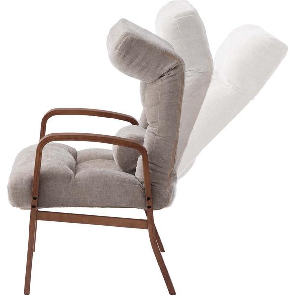 腰楽高座椅子 LSS-37 高座椅子 座椅子 ハイバック 背部 7段階リクライニング 頭・腰部 14段階リクライニング ヘッドレスト ランバーサポート | 東谷 | 11