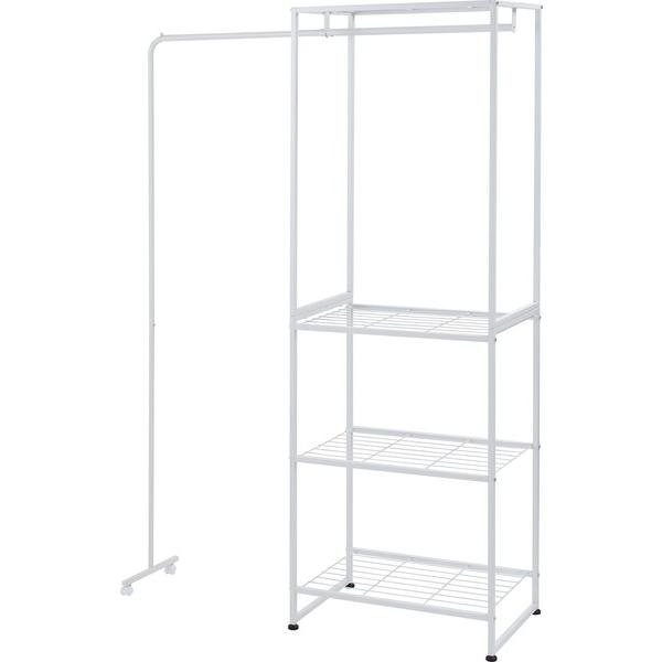 ハンガーラック MIP-66 洋服掛け 洋服収納 スチールラック 1人暮らし 伸縮 アジャスター付き キャスター付き | 東谷 | 02