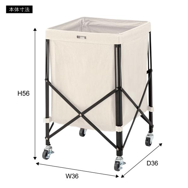 フォールディングバスケットワゴン MIP-74 カート キャスター付き  折りたたみ コンパクト 省スペース スリム | 東谷 | 14