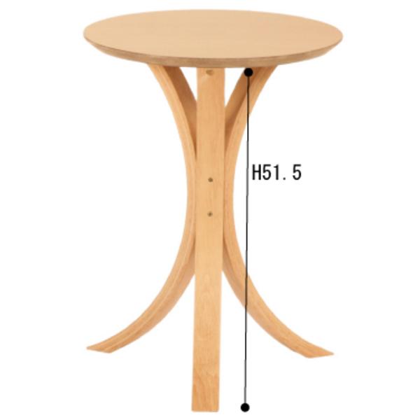 サイドテーブル NET-410 丸型 円形 ベッドサイド ソファサイド ソファテーブル 木製 おしゃれ ナイトテーブル 北欧 インテリア 雑貨 ブラウン ナチュラル | 東谷 | 04