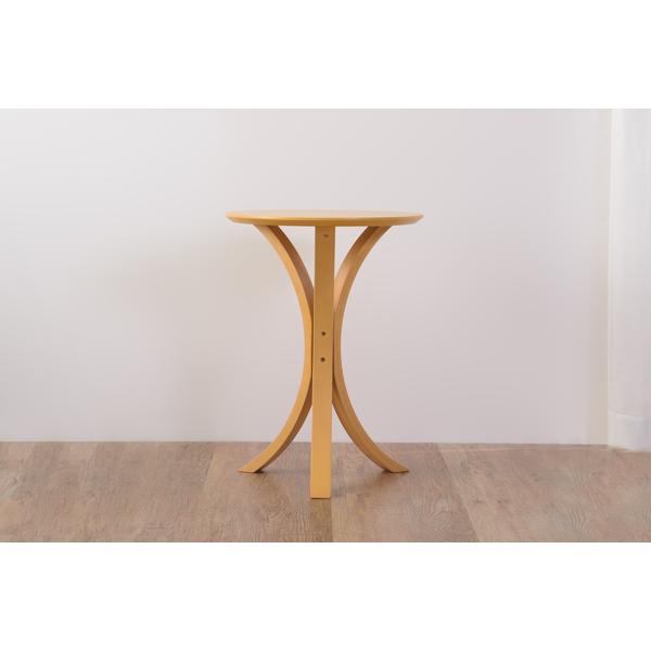 サイドテーブル NET-410 丸型 円形 ベッドサイド ソファサイド ソファテーブル 木製 おしゃれ ナイトテーブル 北欧 インテリア 雑貨 ブラウン ナチュラル | 東谷 | 08