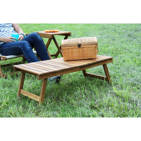 フォールディングテーブル NX-514 収納バッグ付 天然木 折りたたみテーブル 木製 アウトドア 折りたたみ キャンプ | 東谷 | 15