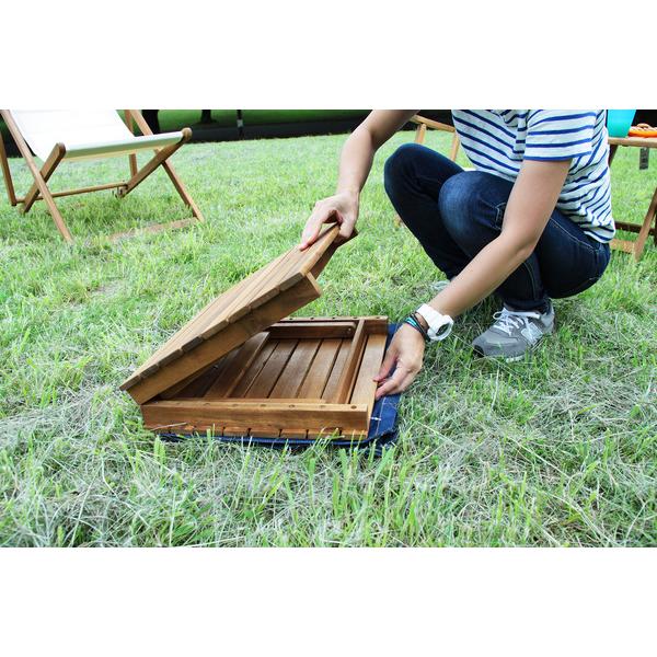 フォールディングテーブル NX-514 収納バッグ付 天然木 折りたたみテーブル 木製 アウトドア 折りたたみ キャンプ | 東谷 | 18