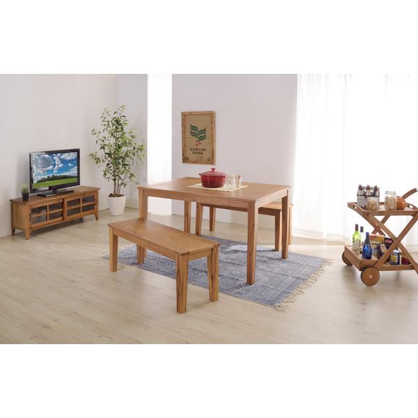 アルンダ ベンチ NX-716 幅134cm リビング ダイニング 食卓 イス カフェ アメリカン アンティーク アカシア 天然木 飲食店 店舗 カフェ ラウンジ ロビー ホテル | 東谷 | 04