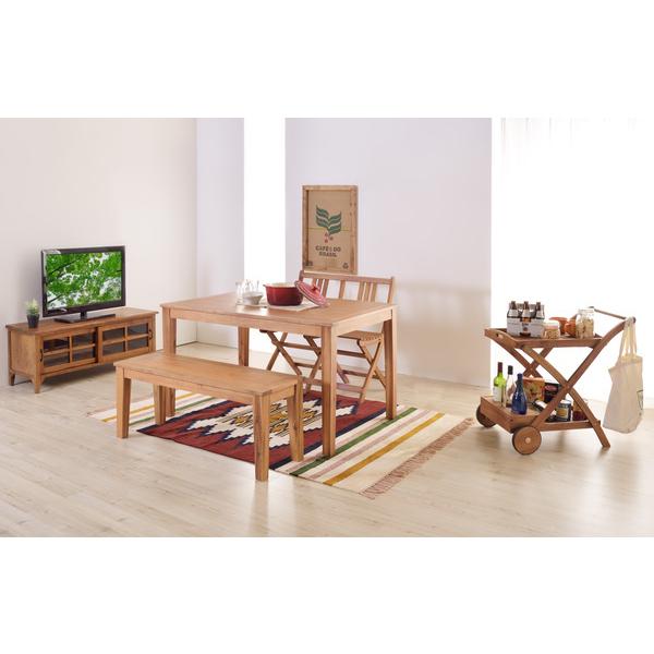 アルンダ ベンチ NX-716 幅134cm リビング ダイニング 食卓 イス カフェ アメリカン アンティーク アカシア 天然木 飲食店 店舗 カフェ ラウンジ ロビー ホテル | 東谷 | 07