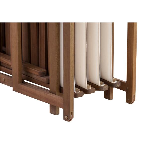 クリコ ダイニング5点セット NX-930 テーブル セット 折りたたみ カフェ風 エクステリア テラス バルコニー | 東谷 | 04