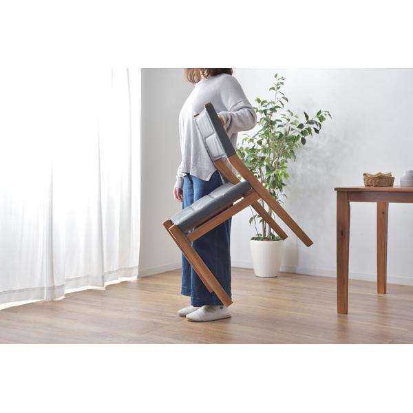 ダイニングチェア NX-933 アウトドア風 軽量 持ち運び チェア 椅子 ガーデン 庭 ベランダ バルコニー アカシア材 店舗 カフェ ホテル | 東谷 | 15