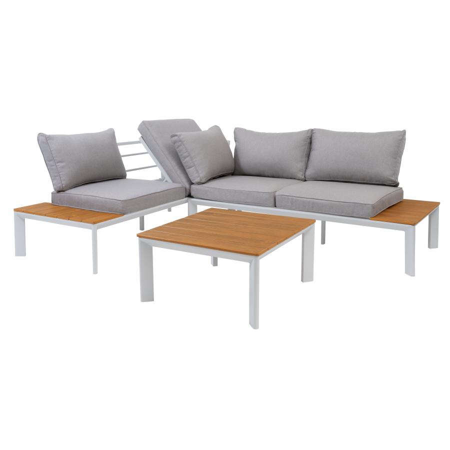 ガーデンソファ＆テーブルセット ODS-51 屋内外 兼用 庭 屋上 ウッドデッキ プールサイド ホテル バー カフェ 【送料別途見積】 | 東谷 | 02