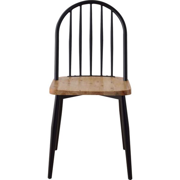 ワーカー チェア PC-675BK ダイニング 天然木 スチール ナチュラル ブラック スタイリッシュ 店舗 カフェ ラウンジ ロビー ホテル | 東谷 | 04