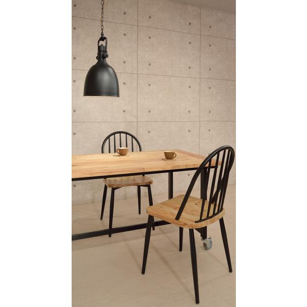 ワーカー チェア PC-675BK ダイニング 天然木 スチール ナチュラル ブラック スタイリッシュ 店舗 カフェ ラウンジ ロビー ホテル | 東谷 | 09