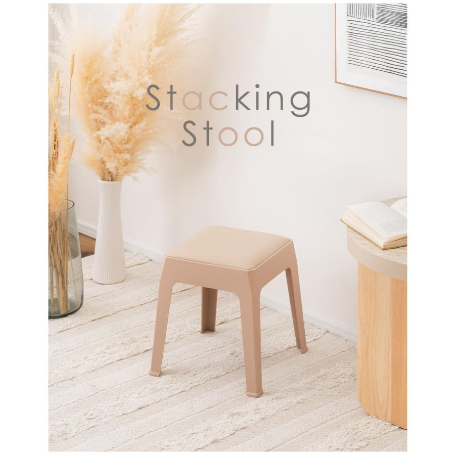 スツール PC-731 スタッキングスツール スタッキング 積み重ね チェア 椅子 シンプル 腰掛 ポリプロピレン 背もたれなし 完成品 省スペース 来客用 モダン | 東谷 | 05