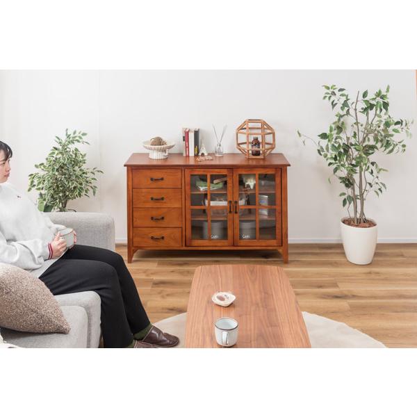 ティンバー キャビネット PM-308 食器棚 キッチン 収納 チェスト レトロ モダン 飾り棚 戸棚 サイドボード | 東谷 | 13