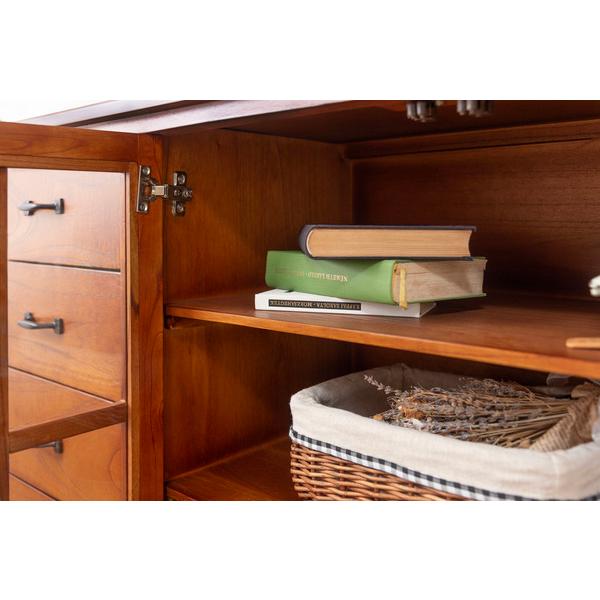 ティンバー キャビネット PM-308 食器棚 キッチン 収納 チェスト レトロ モダン 飾り棚 戸棚 サイドボード | 東谷 | 16