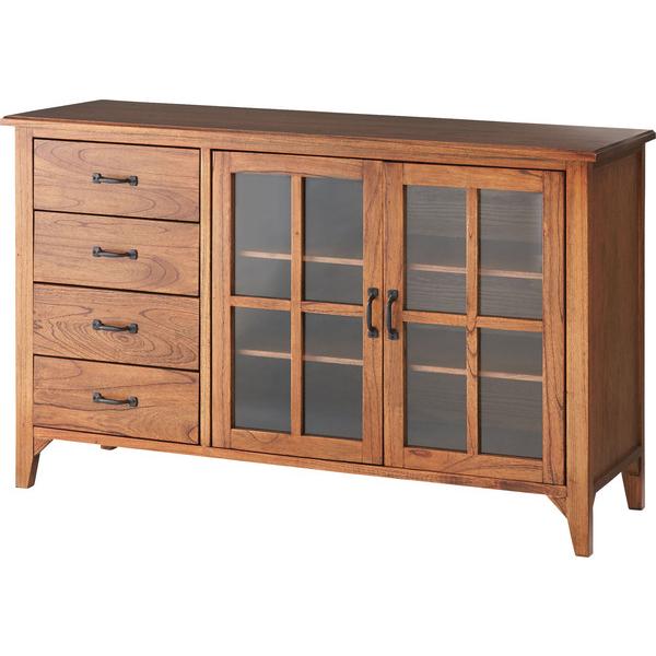 ティンバー キャビネット PM-308 食器棚 キッチン 収納 チェスト レトロ モダン 飾り棚 戸棚 サイドボード | 東谷 | 01