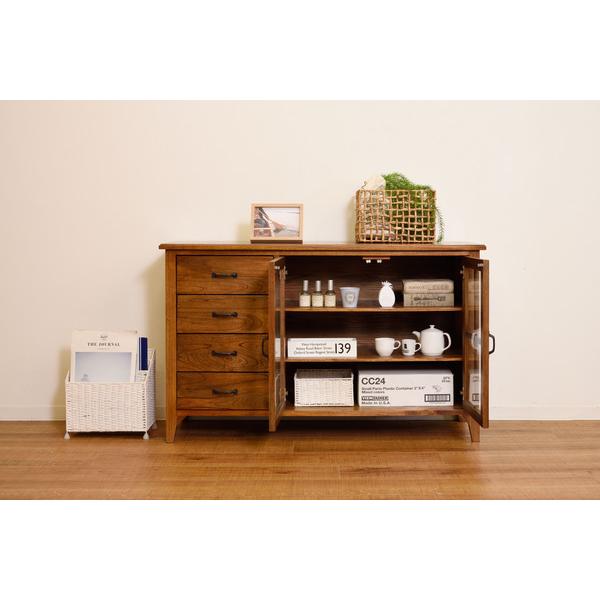 ティンバー キャビネット PM-308 食器棚 キッチン 収納 チェスト レトロ モダン 飾り棚 戸棚 サイドボード | 東谷 | 06