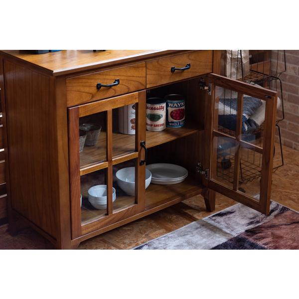 ティンバーキャビネット PM-319 天然木 収納 開き扉 3段 スリム コンパクト 食器棚 リビング キッチン収納 小物入れ 整理整頓 ヴィンテージ | 東谷 | 13