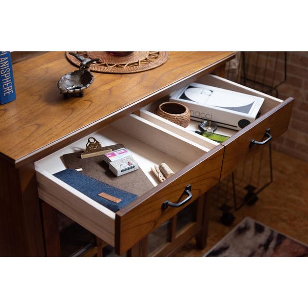 ティンバーキャビネット PM-319 天然木 収納 開き扉 3段 スリム コンパクト 食器棚 リビング キッチン収納 小物入れ 整理整頓 ヴィンテージ | 東谷 | 18