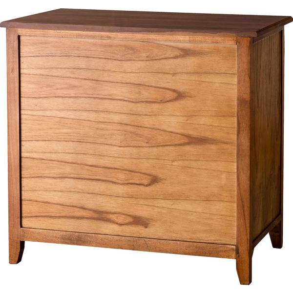 ティンバーキャビネット PM-319 天然木 収納 開き扉 3段 スリム コンパクト 食器棚 リビング キッチン収納 小物入れ 整理整頓 ヴィンテージ | 東谷 | 04