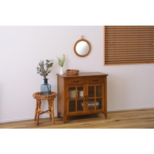 ティンバーキャビネット PM-319 天然木 収納 開き扉 3段 スリム コンパクト 食器棚 リビング キッチン収納 小物入れ 整理整頓 ヴィンテージ | 東谷 | 07