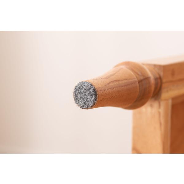 デスク PM-515NA 机 テーブル 木製デスク アンティーク調 ラタン 引出 引き出し 天然木 ミンディ 可動板 かわいい ボビンレッグ | 東谷 | 19