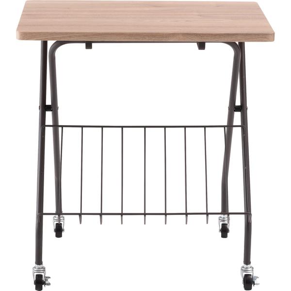 フォールディングサイドテーブル PT-201 テーブル 折折りたたみ式テーブル テーブル フォールディング キャスター付き 収納 移動 おしゃれ 木目調 | 東谷 | 13