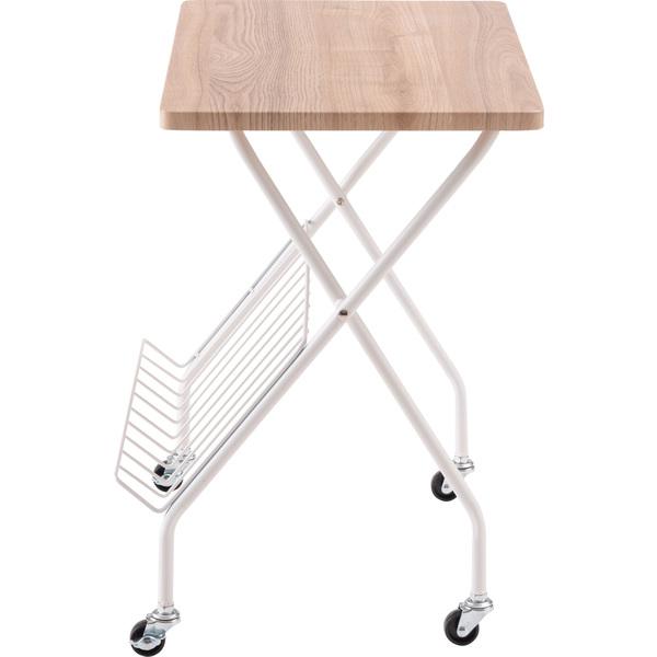 フォールディングサイドテーブル PT-201 テーブル 折折りたたみ式テーブル テーブル フォールディング キャスター付き 収納 移動 おしゃれ 木目調 | 東谷 | 16