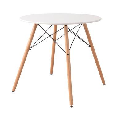 オペレ ラウンドテーブル PT-40WH ダイニングテーブル コーヒーテーブル 机 丸型 円形 カフェ ホワイト シンプル 木製 北欧 リビング インテリア | 東谷 | 01