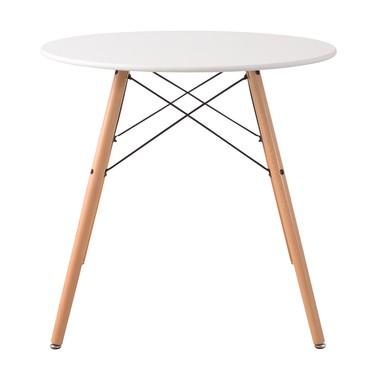 オペレ ラウンドテーブル PT-40WH ダイニングテーブル コーヒーテーブル 机 丸型 円形 カフェ ホワイト シンプル 木製 北欧 リビング インテリア | 東谷 | 02