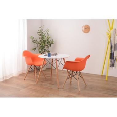 オペレ ラウンドテーブル PT-40WH ダイニングテーブル コーヒーテーブル 机 丸型 円形 カフェ ホワイト シンプル 木製 北欧 リビング インテリア | 東谷 | 06