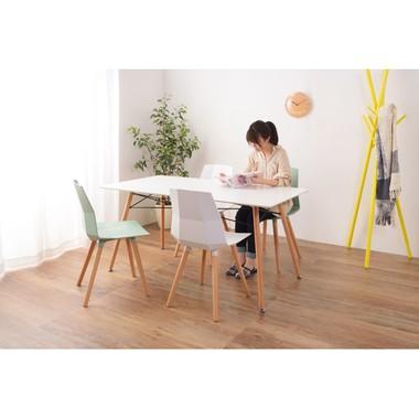 オペレ ダイニングテーブル PT-41WH テーブル 食卓テーブル 4人用 幅150cm スチール 木製 木脚 シンプル 長方形 カフェ ホワイト 木製 かわいい | 東谷 | 06