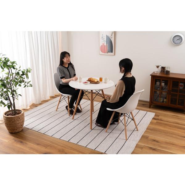 ラウンドテーブル PT-992WH ダイニング リビングテーブル ラウンド 円形 シンプル ナチュラル アジャスター付 | 東谷 | 09