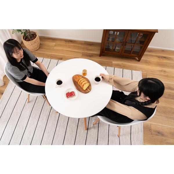 ラウンドテーブル PT-992WH ダイニング リビングテーブル ラウンド 円形 シンプル ナチュラル アジャスター付 | 東谷 | 08