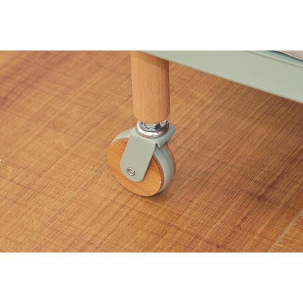 ワゴン 3D PW-53マルチワゴン 3段 キッチンワゴン サイドテーブル ナイトテーブル  ベッドサイド キャスター トレー 木製 天然木 北欧 | 東谷 | 13