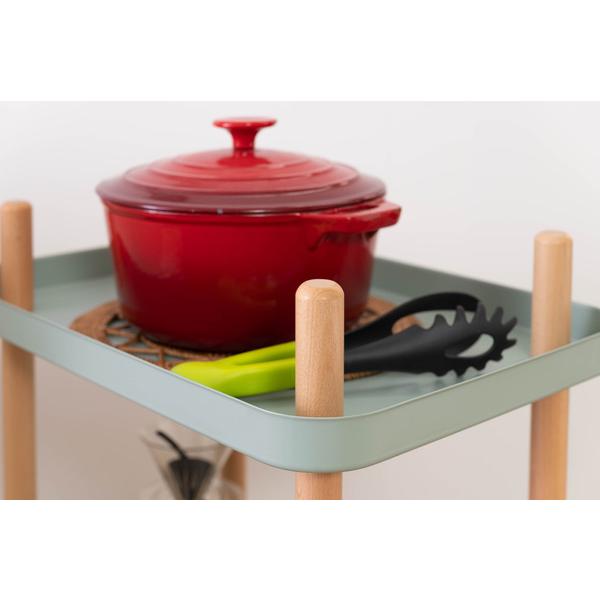 ワゴン 3D PW-53マルチワゴン 3段 キッチンワゴン サイドテーブル ナイトテーブル  ベッドサイド キャスター トレー 木製 天然木 北欧 | 東谷 | 15