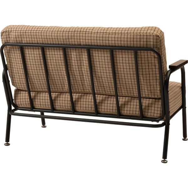 ソファ 2人掛け RKC-102 ソファー 二人掛け 二人用 おしゃれ スチール パイプ ひじ掛け チェア 椅子 | 東谷 | 03