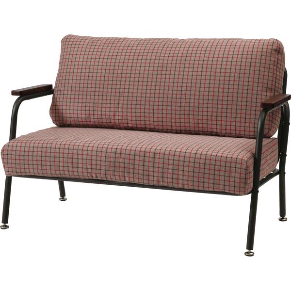 ソファ 2人掛け RKC-102 ソファー 二人掛け 二人用 おしゃれ スチール パイプ ひじ掛け チェア 椅子 | 東谷 | 02