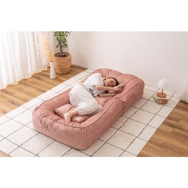 ソファベッド RKC-189 ソファ 耐摩耗性 防水 防水加工 ペット フロアチェア ベット くすみカラー ニュアンスカラー かわいい ゆったり | 東谷 | 10