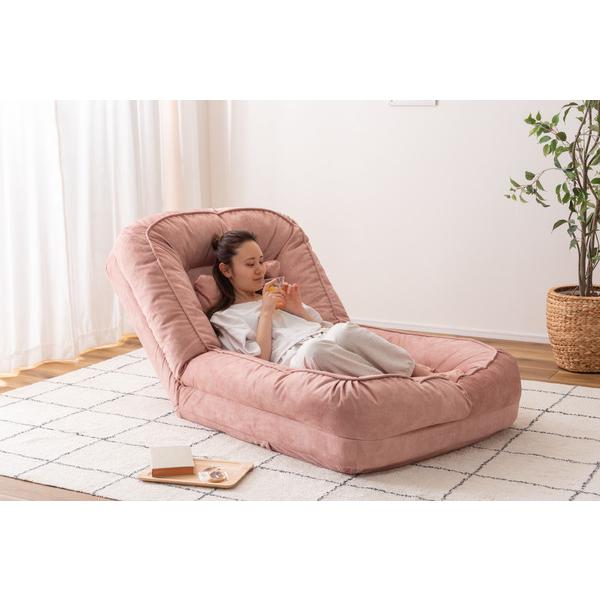 ソファベッド RKC-189 ソファ 耐摩耗性 防水 防水加工 ペット フロアチェア ベット くすみカラー ニュアンスカラー かわいい ゆったり | 東谷 | 12